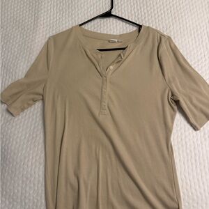 GAP Men's Casual Beige Button Down Shirt